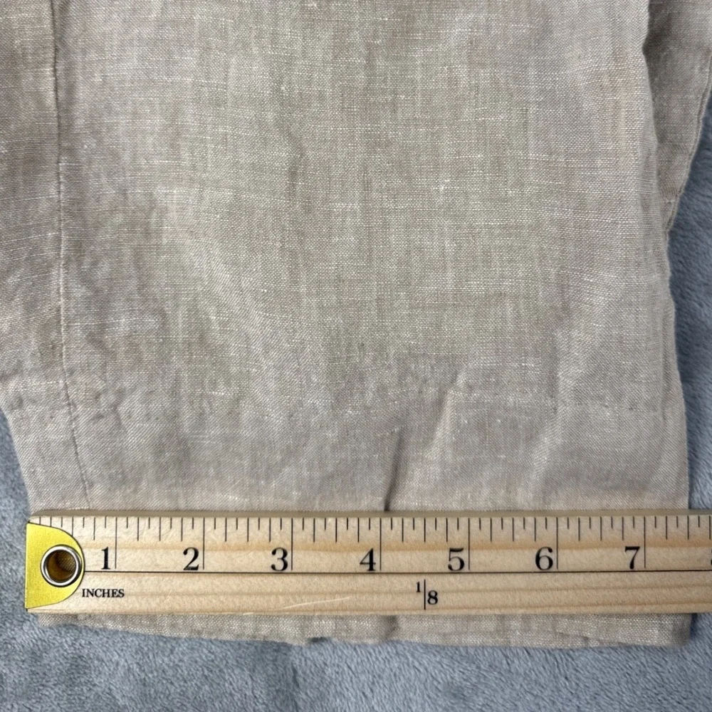 Joseph Abboud Linen Pants Mens 38x30 JOE Slim Fit Separates Tan EUC